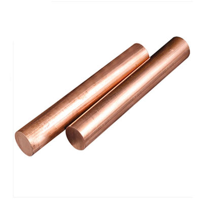 Mirror 99.99% Red Copper Rod Steel Bar Tp1 Tp2 C22000 C23000
